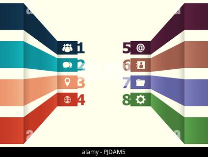 Infographics design with business icons, stock vector Stock Vector