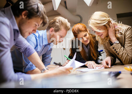 Creative workers designing and planing Stock Photo