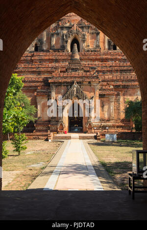 The main entrance to the Sulamani temple. Bagan, Myanmar (Burma). Stock Photo