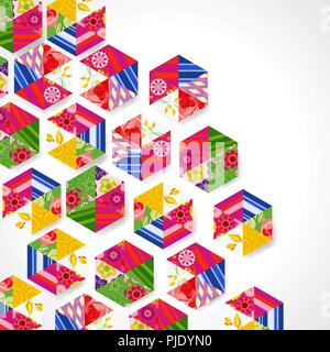 abstract ornamental hexagon background Stock Vector