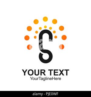 S letter logo icon template. Symbol S logotype style vector for company name brand. Isolated on white background. Stock Vector
