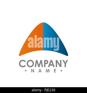 Abstract shape logo. Vector abstract logo. Abstract design element. Modern logo. Design element. Vector logo element. Geometric shape. Vector geometri Stock Vector