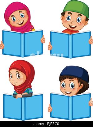 learn, islam, reading, muslim, vector, holy, sacred, laugh, laughs ...