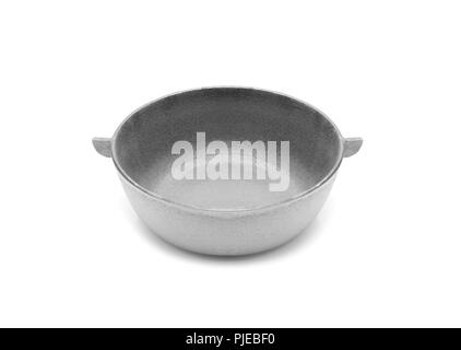 Cast iron pan, isolated on white background Stock Photo