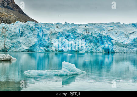 glacier Kollerbreen, Svalbard or Spitsbergen, Europe Stock Photo