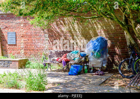 Please note the term homeless and homelessness and any other description cannot be assumed correct Stock Photo