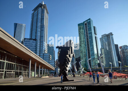 Digital Orca, Douglas Copeland's Pixel Sculpture Stock Photo