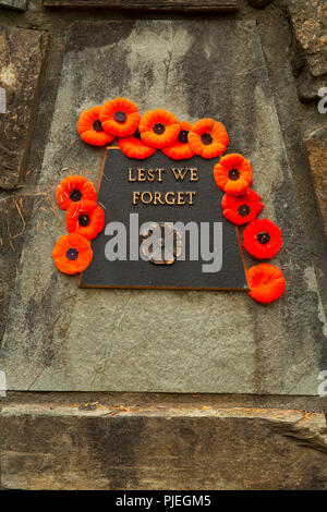 Veterans memorial, Shirley Memorial Pioneer Park, Shirley, British Columbia, Canada Stock Photo