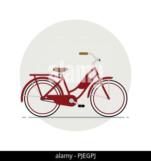 Red bicycle Stock Vector