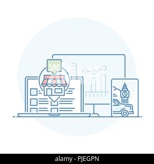 E commerce and shopping Stock Vector