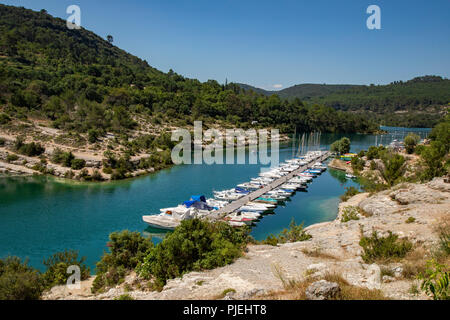 Lac d'Esparron in Alpes-de-Haute Provence region of Southern France Stock Photo