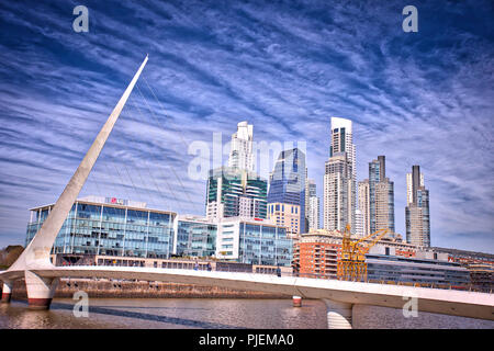 Puerto Madero city view from Buenos Aires downtown, Argentina Stock Photo