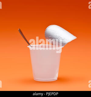 An image of a nice jogurt cup Stock Photo