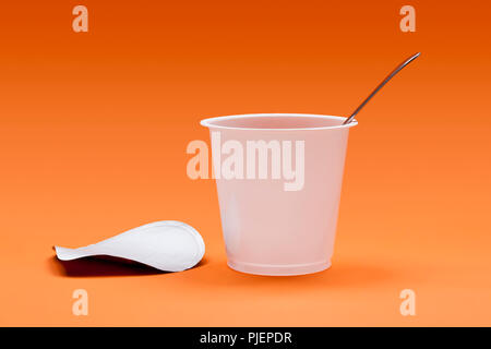 An image of a nice jogurt cup Stock Photo