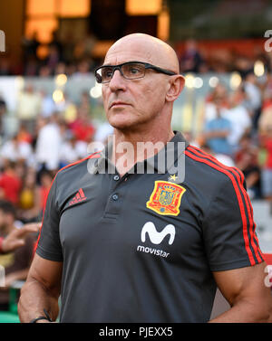 CORDOBA, SPAIN - September 06: Head Coach of Espa–a Luis De La Fuente  during the party belonging to the classification Europeo 2019, facing to Spain - Albania, New stadium Archangel, 06th September, 2018, Spain, foto:Cristobal Duenas/Cordon Press Stock Photo