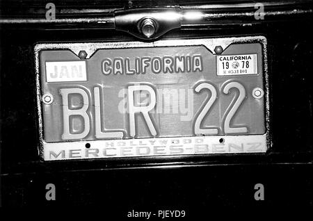 Jan. 1, 2011 - BURT REYNOLD'S LICENSE PLATE. Credit: Globe Photos/ZUMAPRESS.com/Alamy Live News Stock Photo