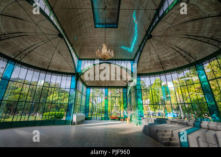 Interior of Crystal Palace (Palacio de Cristal) - Petropolis, Rio de Janeiro, Brasil Stock Photo