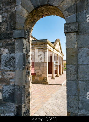 Affordable housing development, Leith Fort, historic army garrison built by James Craig in Georgian style with guardhouse, Edinburgh, Scotland, UK Stock Photo