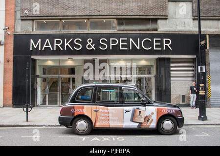 Marks & Spencer, Great Marlborough Street, London, UK, Stock Photo