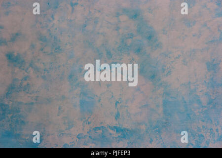 old light blue paint texture of cement plastered wall Stock Photo