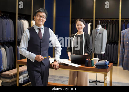 Portrait of confident fashion designers Stock Photo