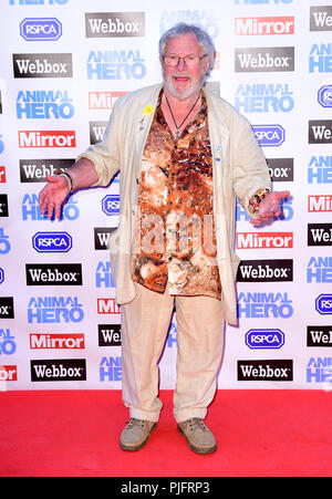 Bill Oddie attending the Animal Hero Awards held at the Grosvenor House Hotel, London. PRESS ASSOCIATION Photo. Picture date: Thursday September 6, 2018. Photo credit should read: Ian West/PA Wire Stock Photo