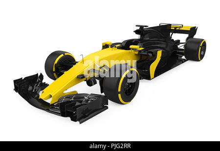 Formula One Race Car Isolated Stock Photo
