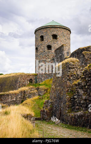 The Father's Hat Tower of Bohus Fortress, Sweden Stock Photo