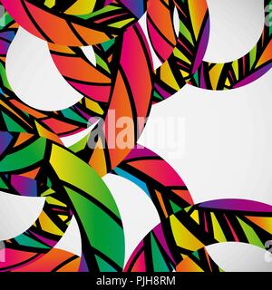 Abstract background with colorful mosaic lines. Creative dynamic elements. Stock Vector