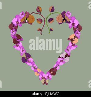 Beautiful Pink Heart Frame Shape Ornament, For Invitation Card Decor Be 