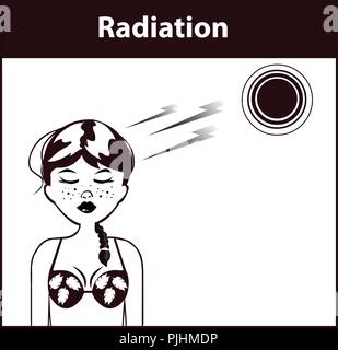 vector illustration of a Heat Transfer Stock Vector
