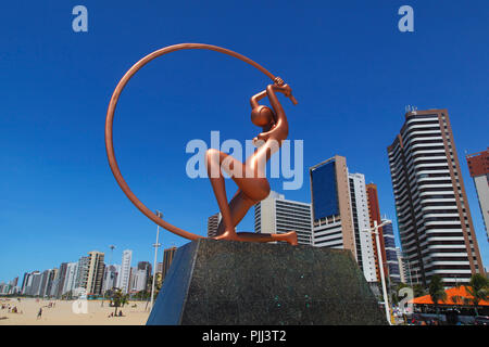 Brazil, Ceara. Fortaleza. Estatua de Iracema Guardiã Stock Photo - Alamy
