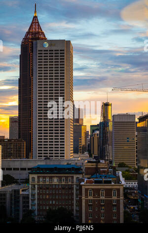 Conglomerate of Buildings in Atlanta Stock Photo