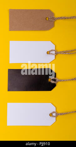 collection of various price label notes on  background Stock Photo