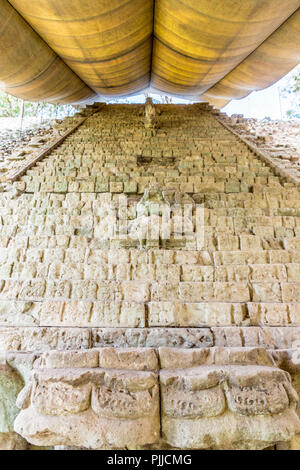 A typical view in Copan Ruins in Honduras Stock Photo