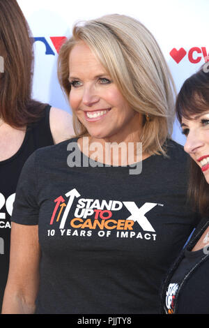 Santa Monica, CA, USA. 7th Sep, 2018. 07 September 2018 - Santa Monica, California - Katie Couric. 2018 Stand Up to Cancer held at The Barker Hangar. Photo Credit: Birdie Thompson/AdMedia Credit: Birdie Thompson/AdMedia/ZUMA Wire/Alamy Live News Stock Photo