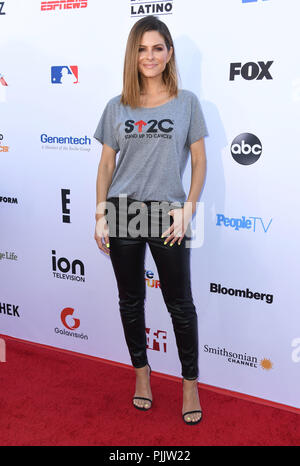 Santa Monica, CA, USA. 7th Sep, 2018. 07 September 2018 - Santa Monica, California - Maria Menounos. 2018 Stand Up to Cancer held at The Barker Hangar. Photo Credit: Birdie Thompson/AdMedia Credit: Birdie Thompson/AdMedia/ZUMA Wire/Alamy Live News Stock Photo