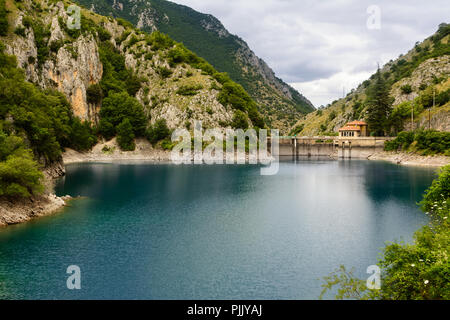 Lake of San Domenico in the Gorges of Sagittarius (Italy) Stock Photo