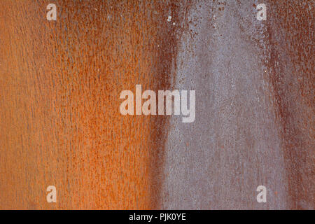 Rust patterns on a bridge near the University of Northampton, UK full frame backgound space for copy Stock Photo