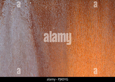 Rust patterns on a bridge near the University of Northampton, UK full frame backgound space for copy Stock Photo
