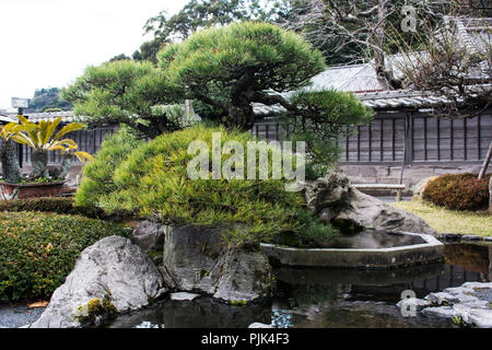 Sengan-en garden of Kagoshima in Japan Stock Photo