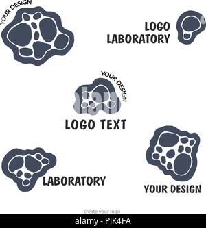 molecule - vector logo template concept illustration. Neuro labaratory Geometric mind structure sign. Creative idea symbol. Design element. Stock Vector