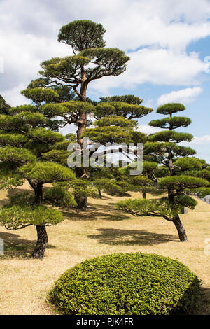 Sengan-en garden of Kagoshima in Japan Stock Photo