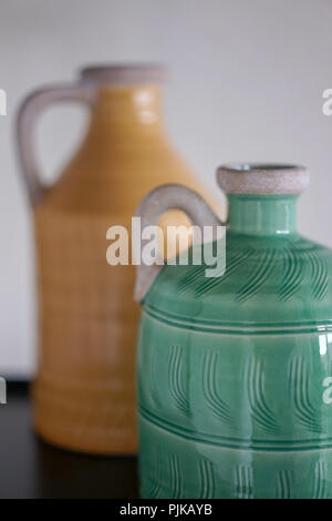 modern living design with white wall background Stock Photo