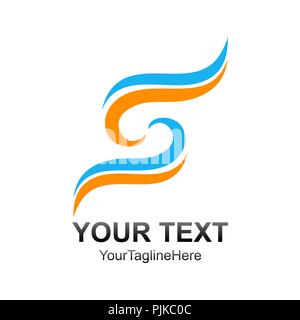 yellow orange blue Z alphabet letter logo for business and company with ...