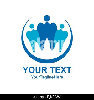 Dental Clinic Family Logo Design Template Vector Stock Vector