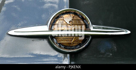 Details of american 50s cars during an exhibition in Medellín Colombia Stock Photo