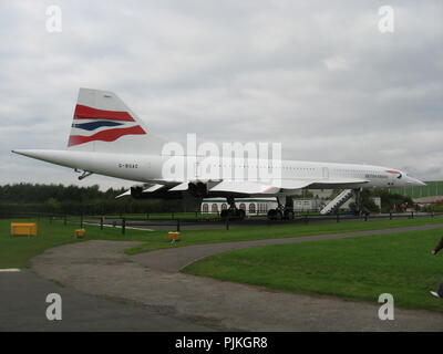 Concorde at Manchester Airport viewing park Stock Photo