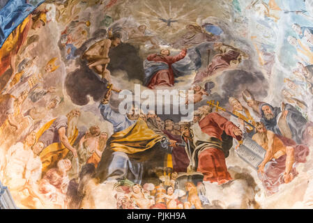 Interior of the SS. Pietro e Paolo church in Ascona, Lake Maggiore, Ticino, Switzerland Stock Photo