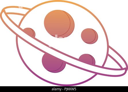 jupiter planet icon over white background, vector illustration Stock Vector
